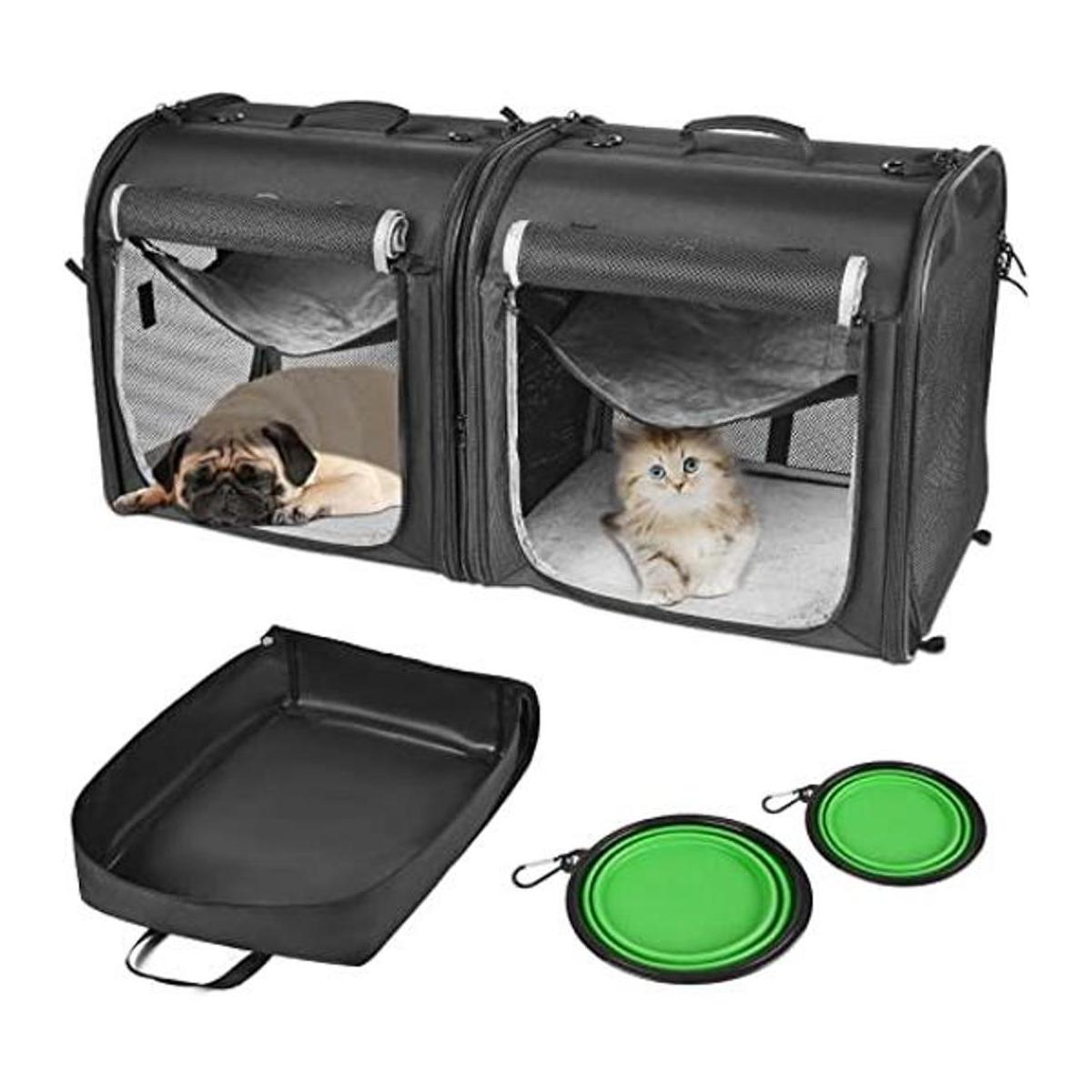 Wakytu Juego de transporte portátil 2 en 1 para perros