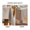 Waiter Tree Mantel rectangular de lino resistente al_3