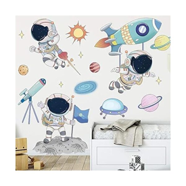 Calcomanías de pared de astronauta pegatinas de pared_4