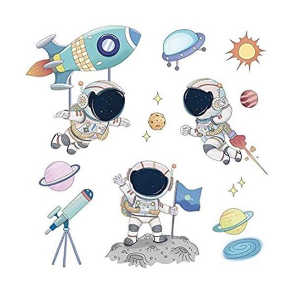 Calcomanías de pared de astronauta pegatinas de pared_1