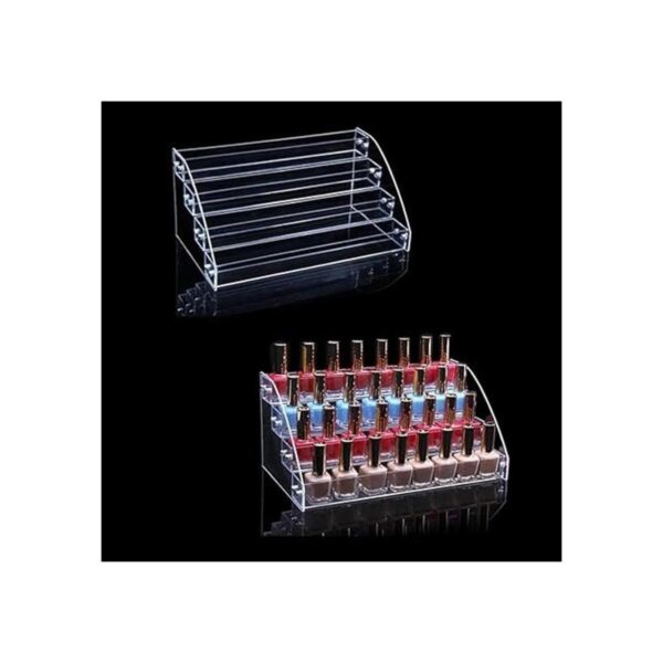 Soporte de maquillaje de 4 niveles organizador acrílico
