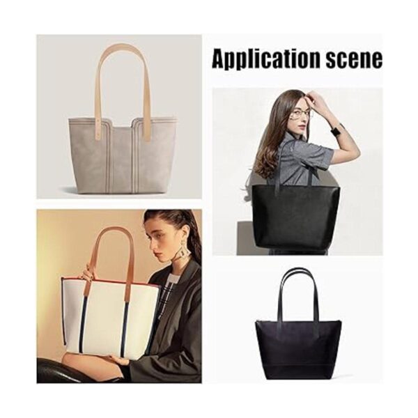 WADORN Paquete de 6 asas de cuero para bolsas correas de_3