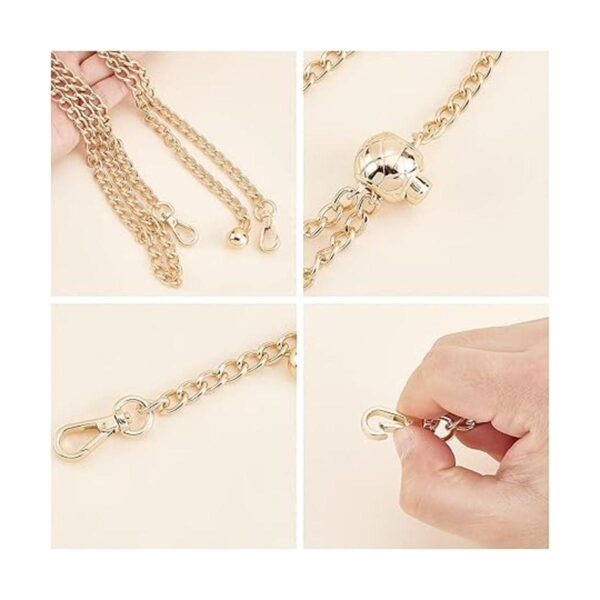 WADORN Correa de cadena fina ajustable para bolso cadena_2