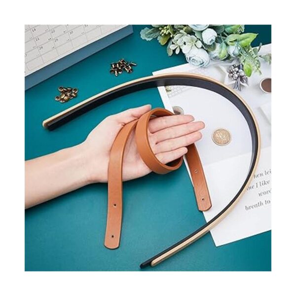 WADORN Paquete de 6 asas de cuero para bolsas correas de_5
