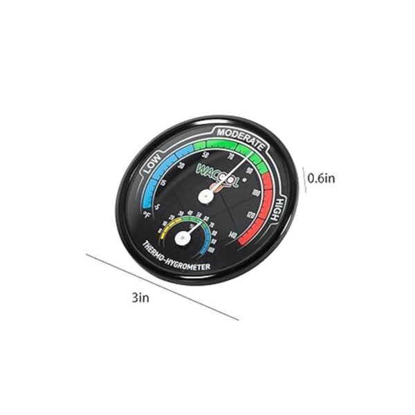 WACOOL Mini termómetro analógico higrómetro paquete de 2_2