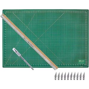 WA Portman Craft Juego de reglas de metal y cuchillos de