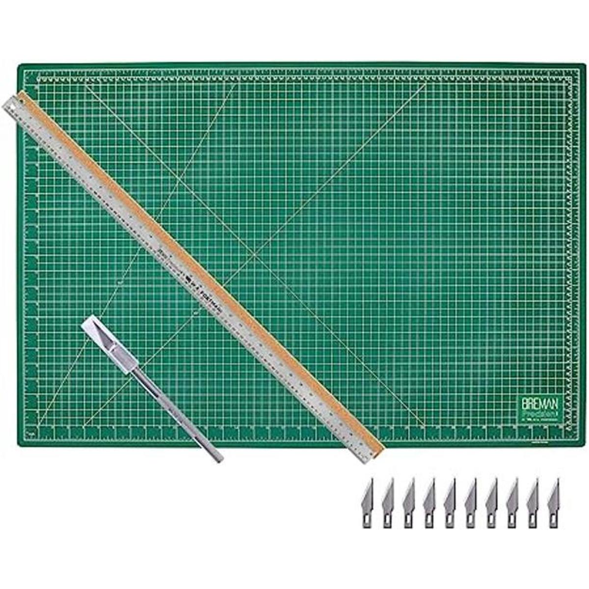 WA Portman Craft Juego de reglas de metal y cuchillos de