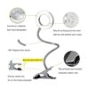 WLITE Lámpara LED de 6 W con clip de lectura USB para