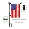 Soporte para bandera de jardín con tapón de bandera de