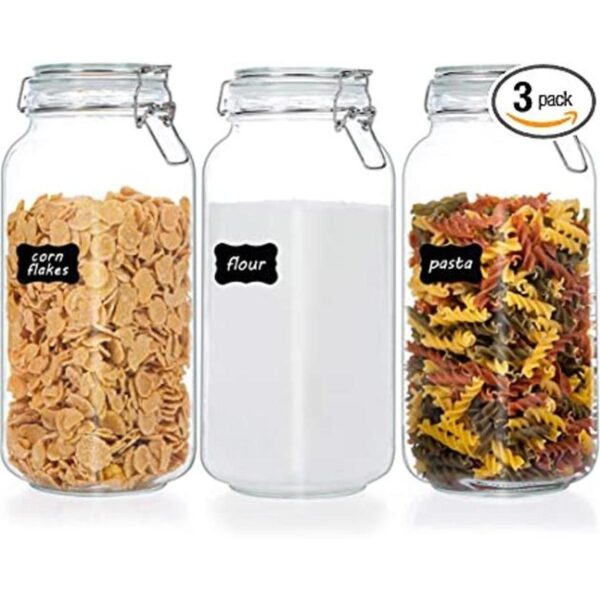 Vtopmart Tarros de almacenamiento de alimentos de vidrio