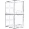 Vtopmart Paquete de 2 cajones de almacenamiento apilables_1