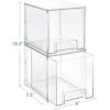 Vtopmart Paquete de 2 cajones de almacenamiento apilables_2