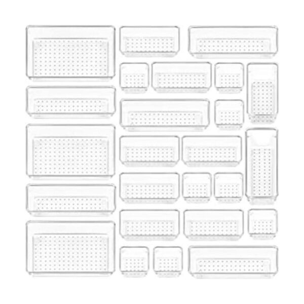 Vtopmart Juego de 25 organizadores de cajones de plástico_1
