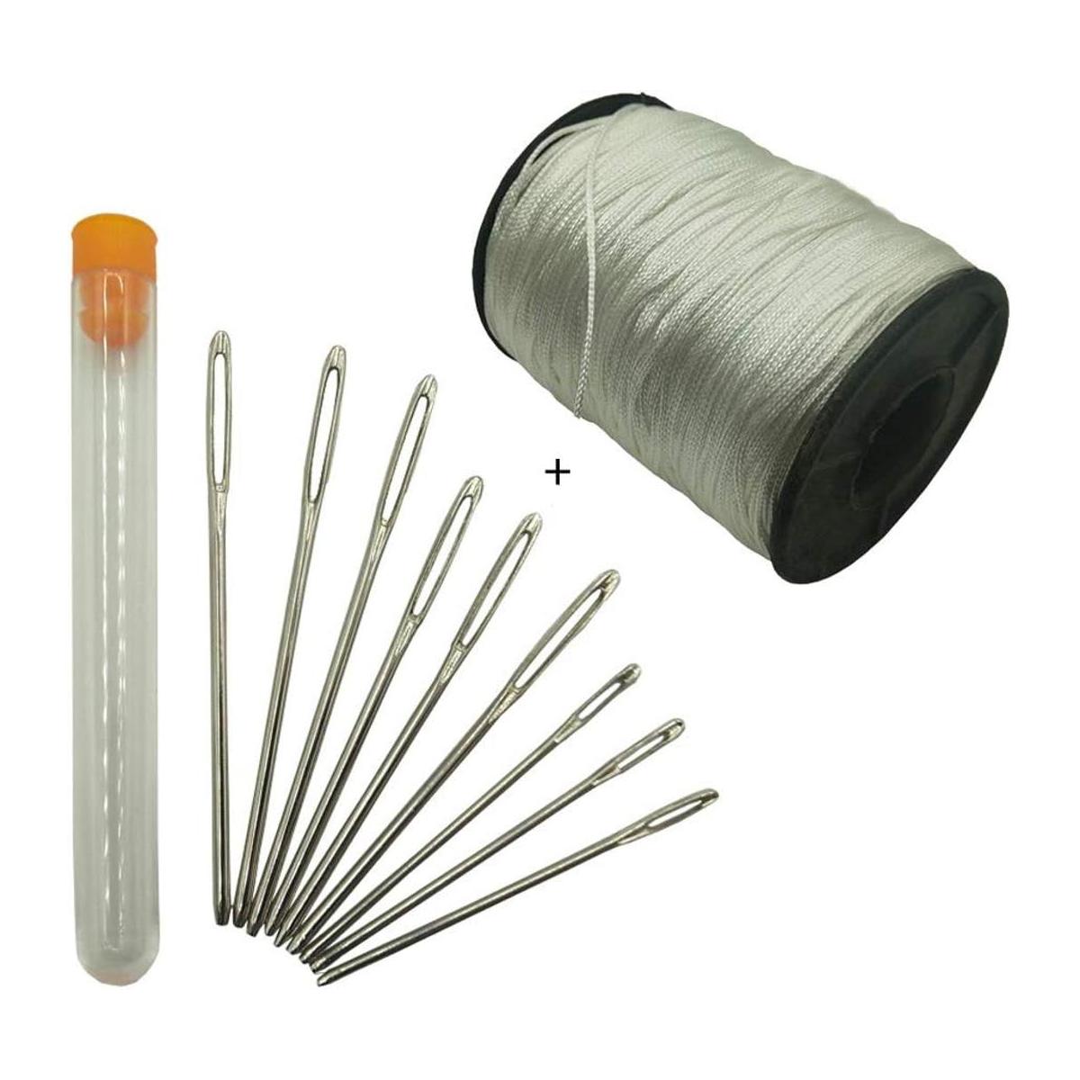 9 agujas grandes para ojos 1 rollo de 1 cable de sombra