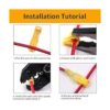 Vrupin Kit de 280 conectores de cable de grifo en T color_2