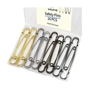 16pcs ExtraLarge 4inch Safety Pins for Crafting Heavy_1