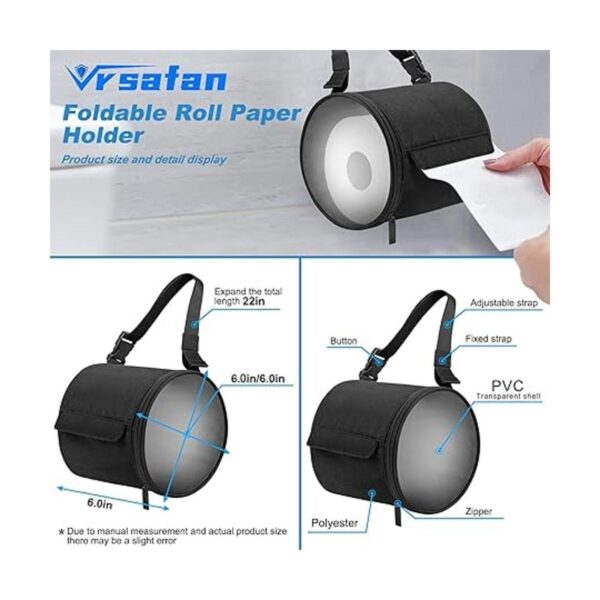Vrsafan Soporte de papel higiénico colgante dispensador de_2