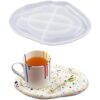 Voyyphixa Round Tray Epoxy Resin Mold Fruit Plate Mould_1