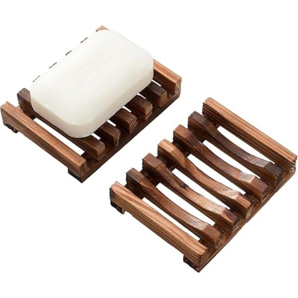 Jabonera para ducha jabonera de barra de bambú para baño_1
