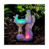 Voveexy Estatua solar de jardín para decoración al aire_1