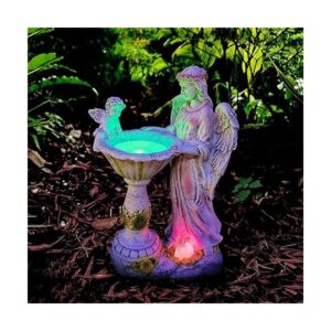 Voveexy Estatua solar de jardín para decoración al aire_1