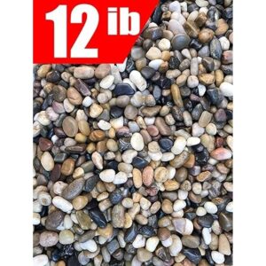 Piedras de roca de río de 12 libras piedra mezclada_2