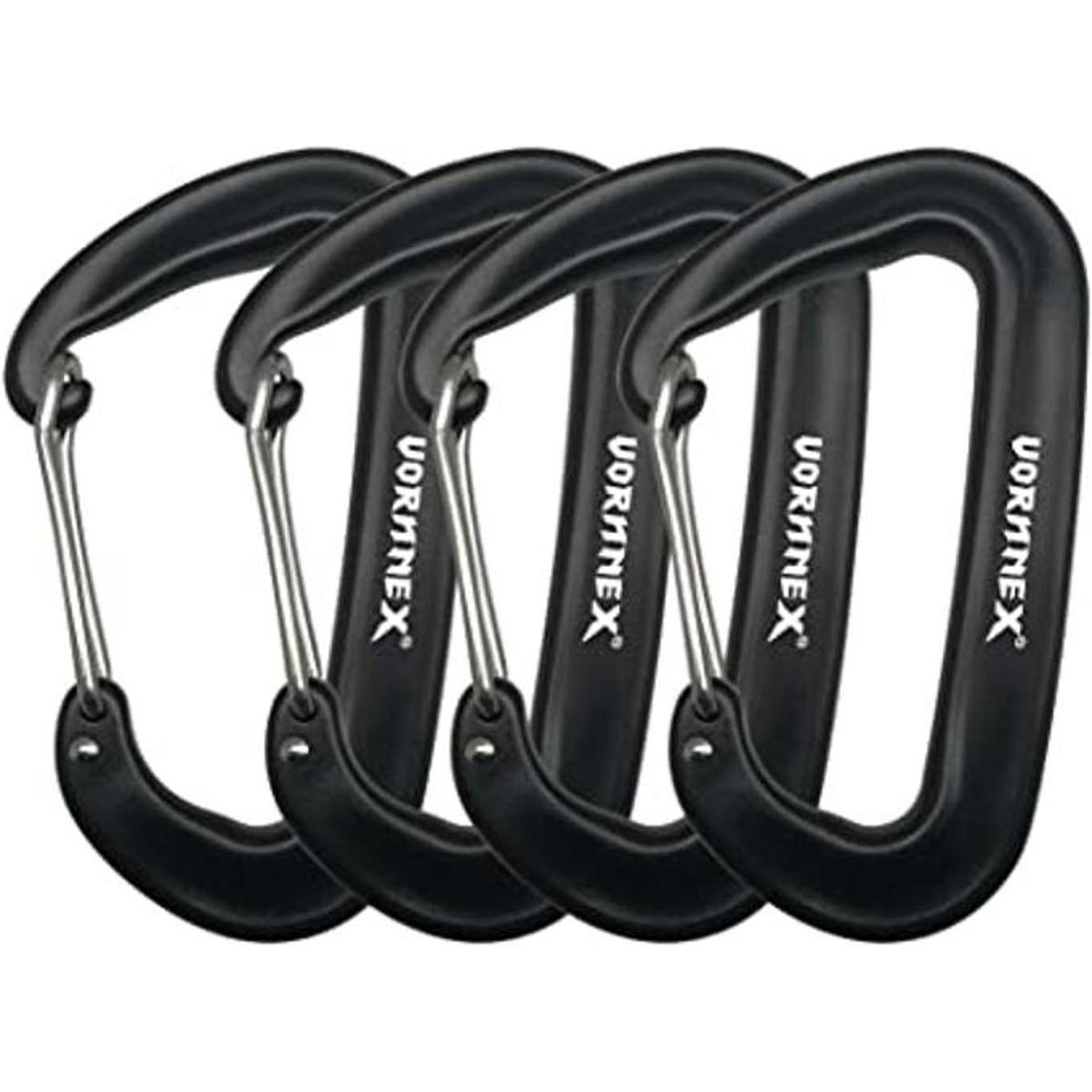 Vornnex 12KN mosquetón de aluminio Wiregate ganchos en