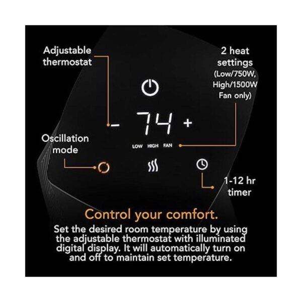 Vornado OSCTH1 Oscillating Tower Heater_3
