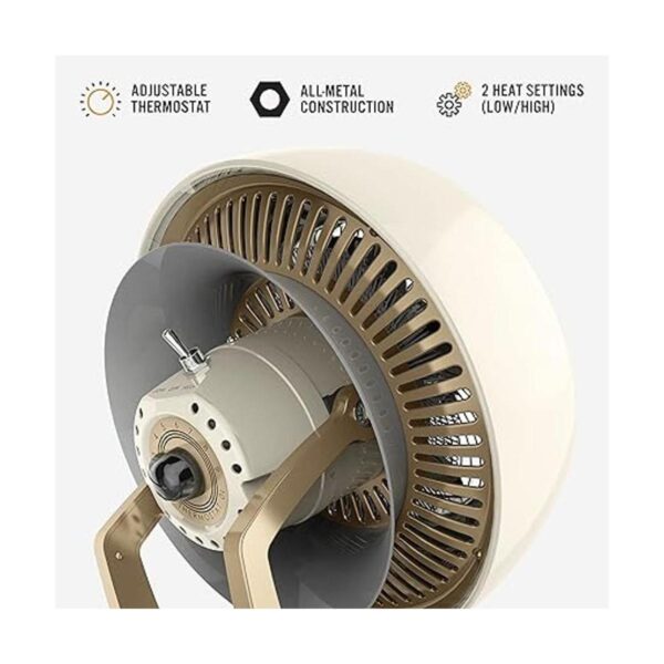 Vornado VHEAT Calentador de metal vintage blanco vintage_2