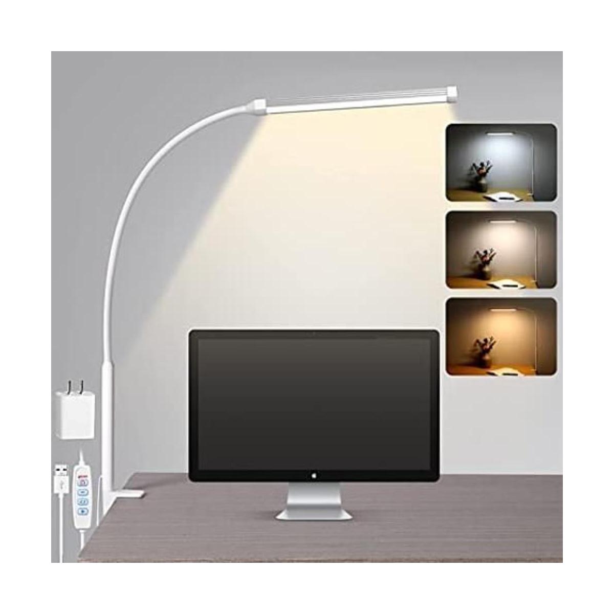 Voncerus Lámpara LED de escritorio con abrazadera luces
