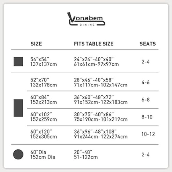 Vonabem Mantel rectangular de PVC 100 impermeable_6