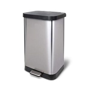 Cubo de basura de acero inoxidable._1