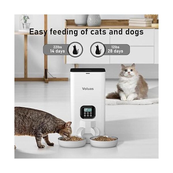VOLUAS Automatic Pet Feeders for Cats and Dogs Dry Food_2