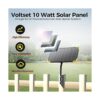 Voltset 10 Watt Solar Panel Kit Powered Charger 12V