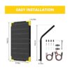 Voltset 10 Watt Solar Panel Kit Powered Charger 12V