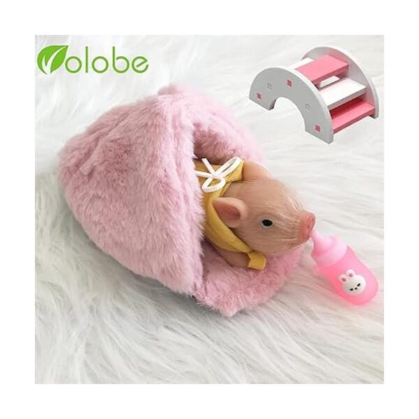 VOLOBE Cerdito de silicona de 5 pulgadas mini animales de_2