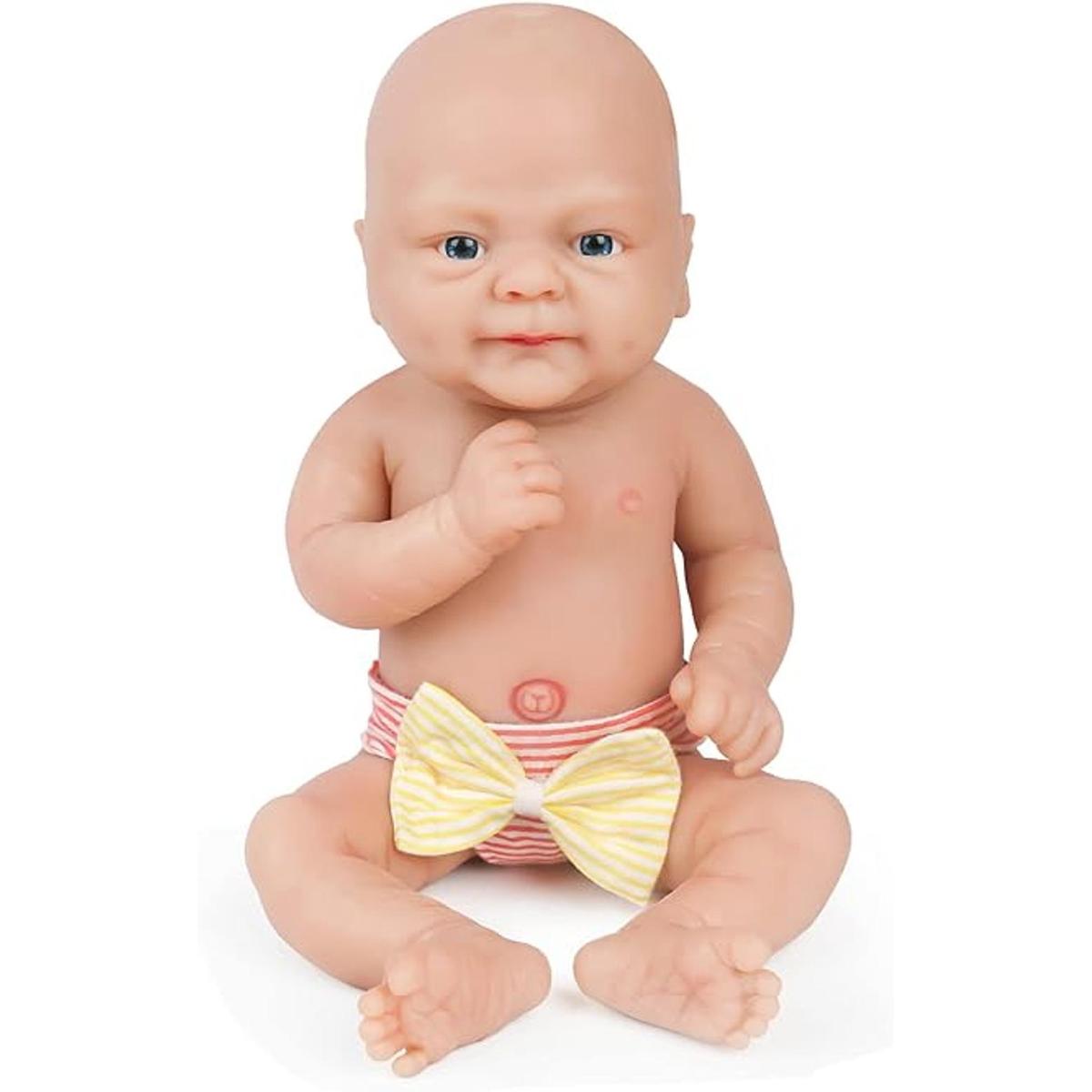 Muñeca de bebé completamente de silicona luce real