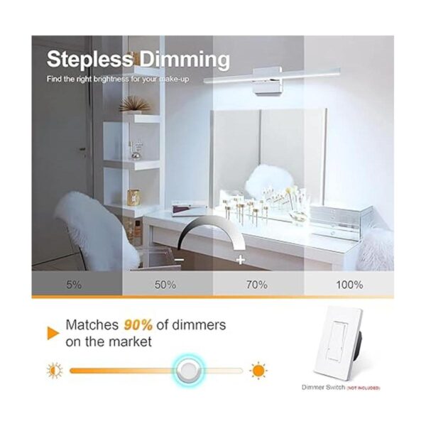 VOLISUN Moderna luz de tocador de baño de 23.6 pulgadas_3