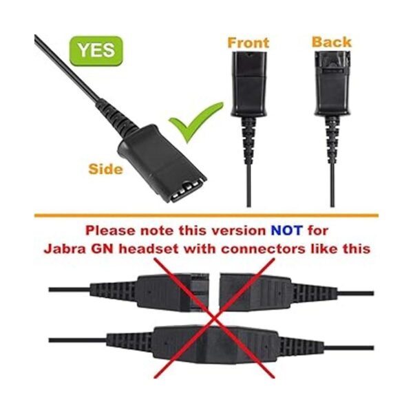 Cable QD de desconexión rápida de auriculares de oficina