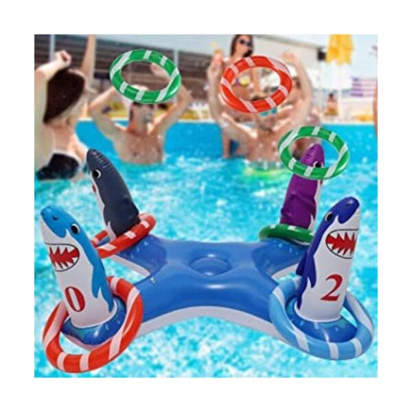 Voiiake Anillo de piscina inflable Toss Juguetes de_1