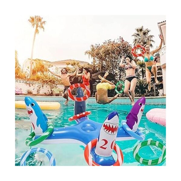 Voiiake Anillo de piscina inflable Toss Juguetes de_2