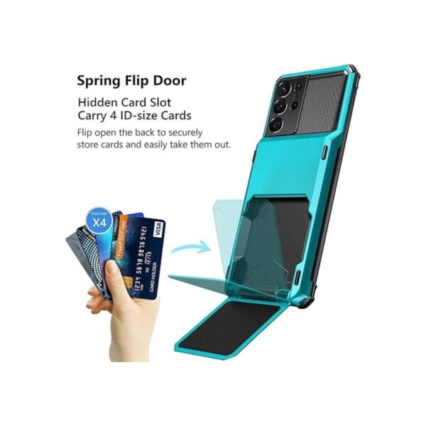 Vofolen Funda tipo cartera para Galaxy S21 Ultra con tapa_2