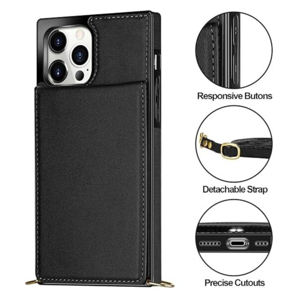 Vofolen Funda para iPhone 14 Pro tarjetero de piel_4