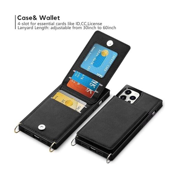 Vofolen Funda para iPhone 14 Pro tarjetero de piel_2
