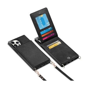 Vofolen Funda para iPhone 14 Pro Max tarjetero de piel_1