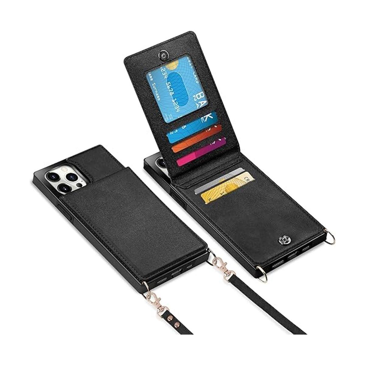 Vofolen Funda para iPhone 14 Pro Max tarjetero de piel