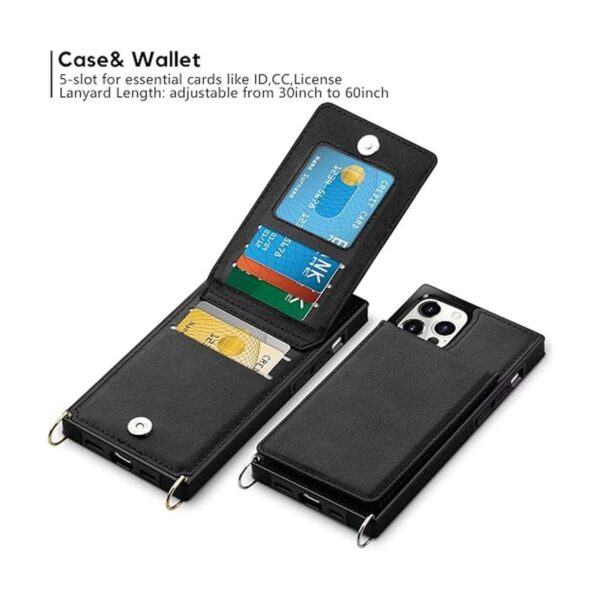 Vofolen Funda para iPhone 14 Pro Max tarjetero de piel_2