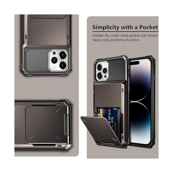 Vofolen Funda para iPhone 14 Pro funda tipo cartera de 4_2
