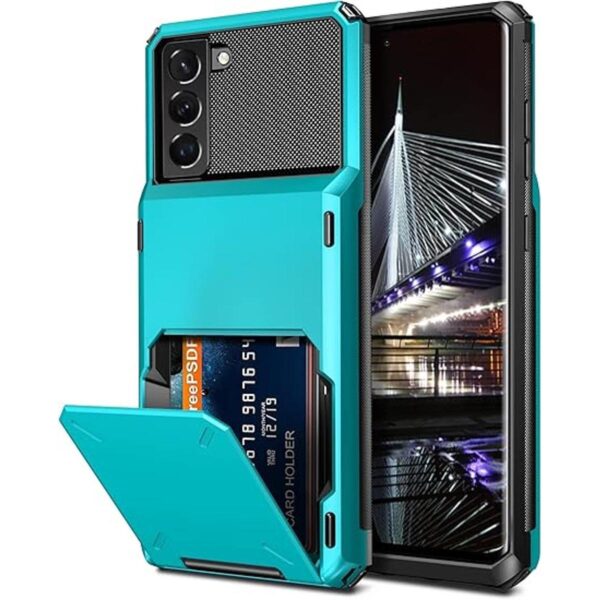 Vofolen Funda para Galaxy S22 con 4 ranuras para tarjetas_1