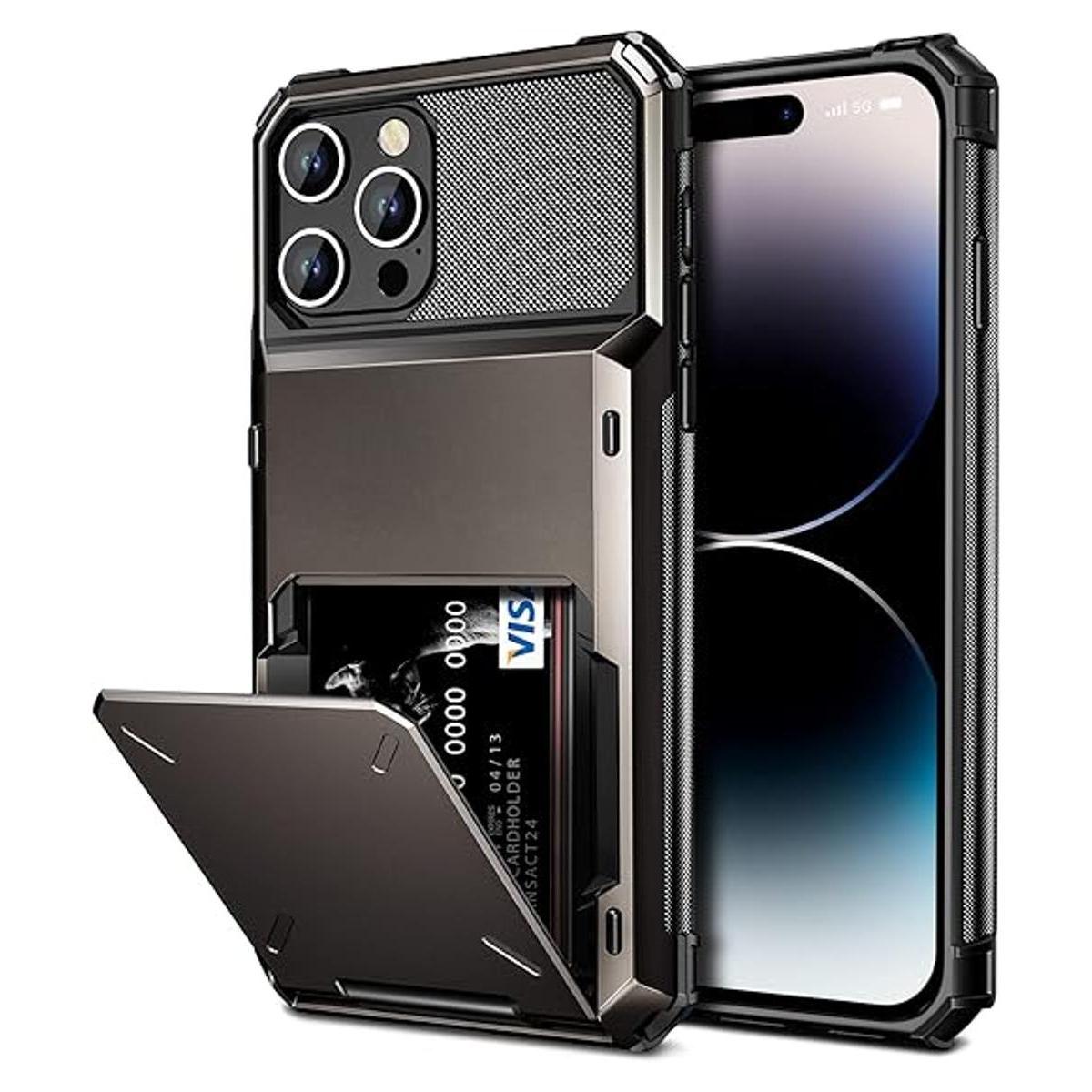 Vofolen Funda para iPhone 14 Pro funda tipo cartera de 4